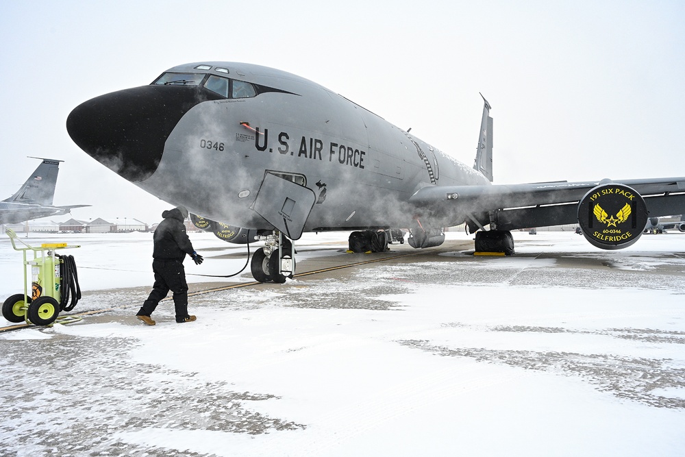 Supporting Global Airpower in All Weather: Selfridge Air National Guard Base KC-135T Stratotankers