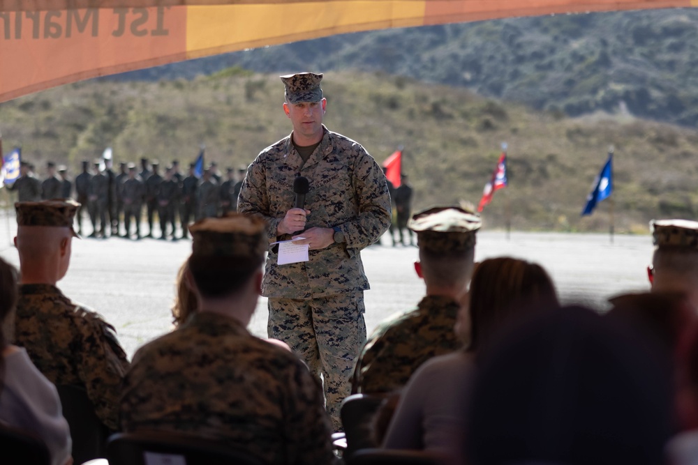 3rd Bn., 1st Marines holds change of command ceremony