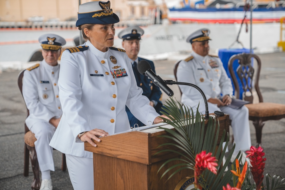 U.S. Coast Guard Cutter Harriet Lane change of home port ceremony