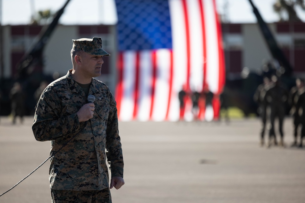 3rd AA Bn. holds relief, appointment ceremony