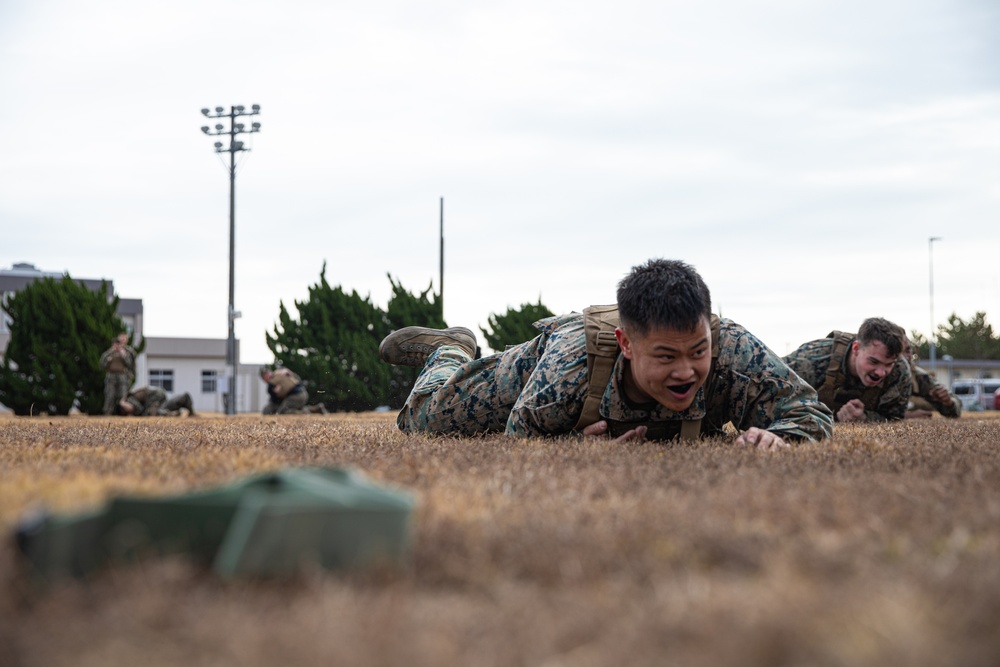 MCAS Iwakuni Marines Run the Culminating Event of Their Martial Arts Instructor Course