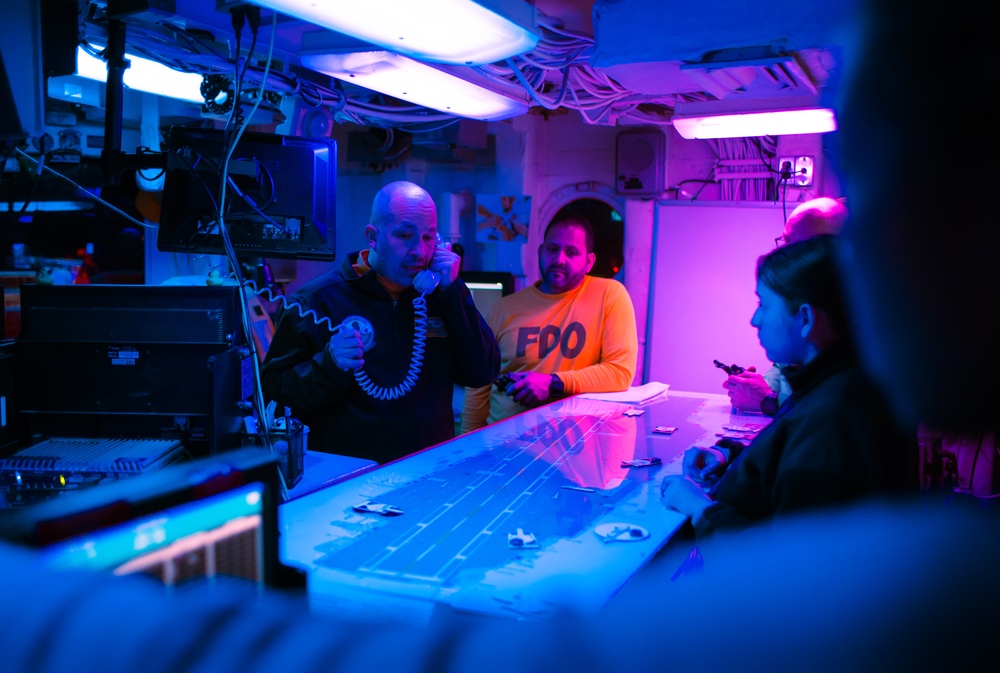 Flight Deck Control Nighttime Operations