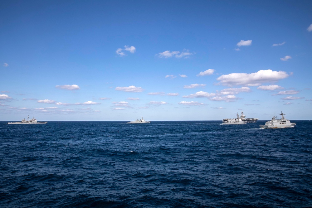 Carrier Strike Group ONE participates in Trilateral Exercise