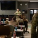 U.S. Army officer speaks to members of the 107th Attack Wing after the Buffalo winter storm