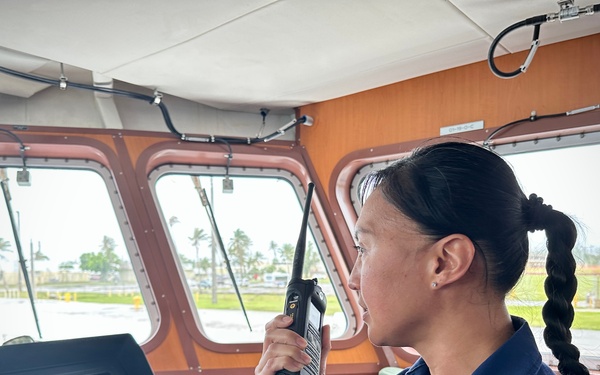 U.S. Coast Guard conducts VFH-FM radio check