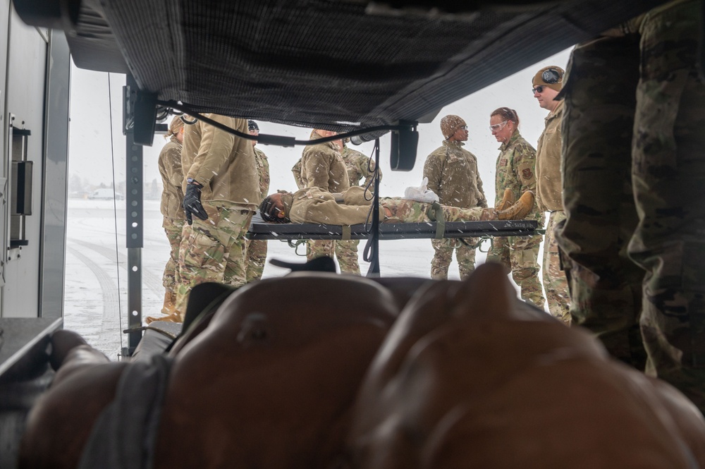 911th medical team patient transport exercise