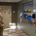 CMSgt. Rollins visits with Airmen from the 97th Medical Group