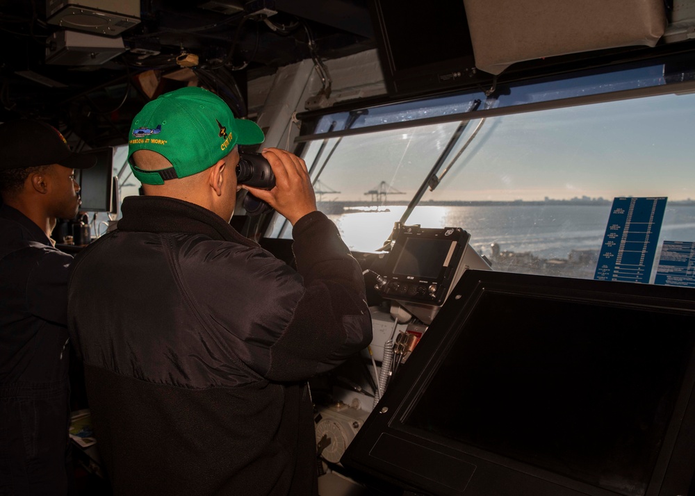 USS George H.W. Bush (CVN 77) Transit to Shipyards