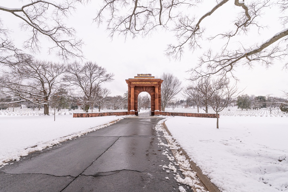 First Snow in 2024 at ANC