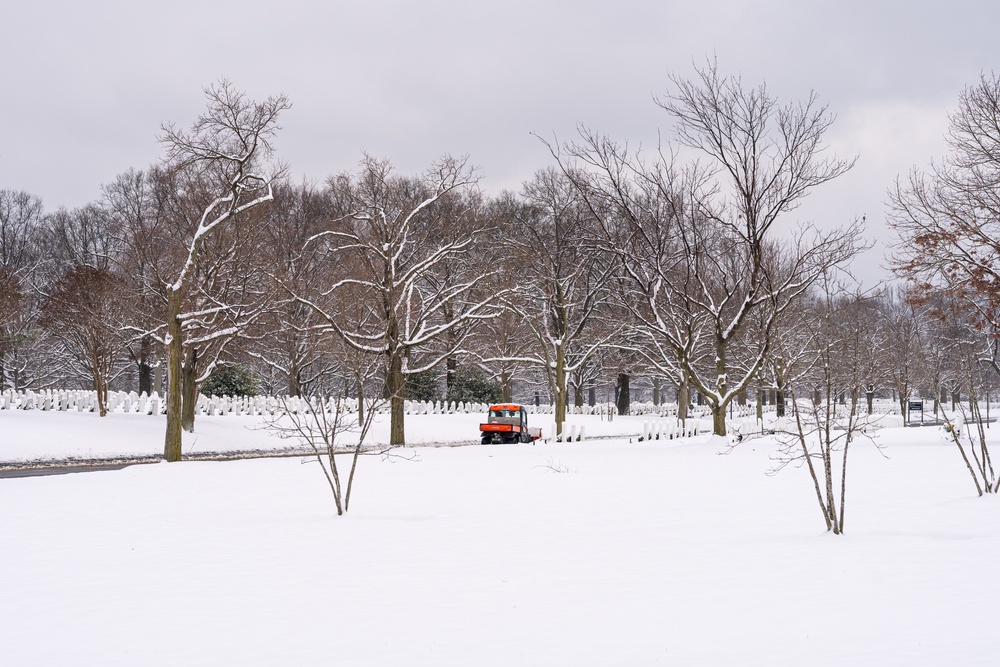 First Snow in 2024 at ANC