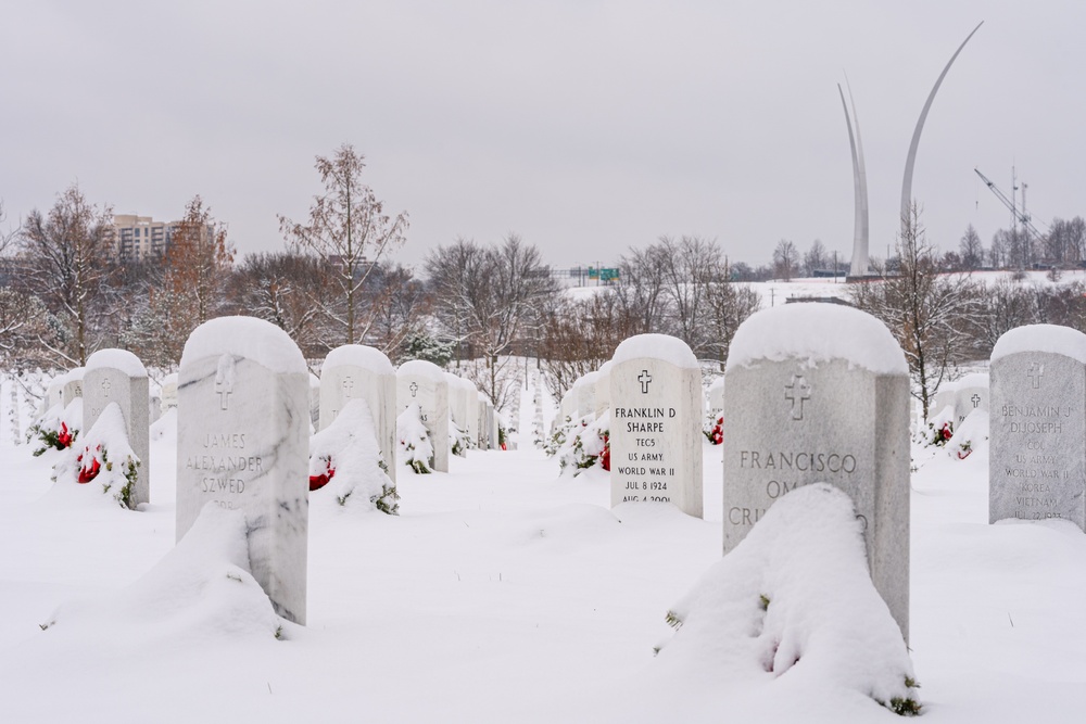 First Snow in 2024 at ANC