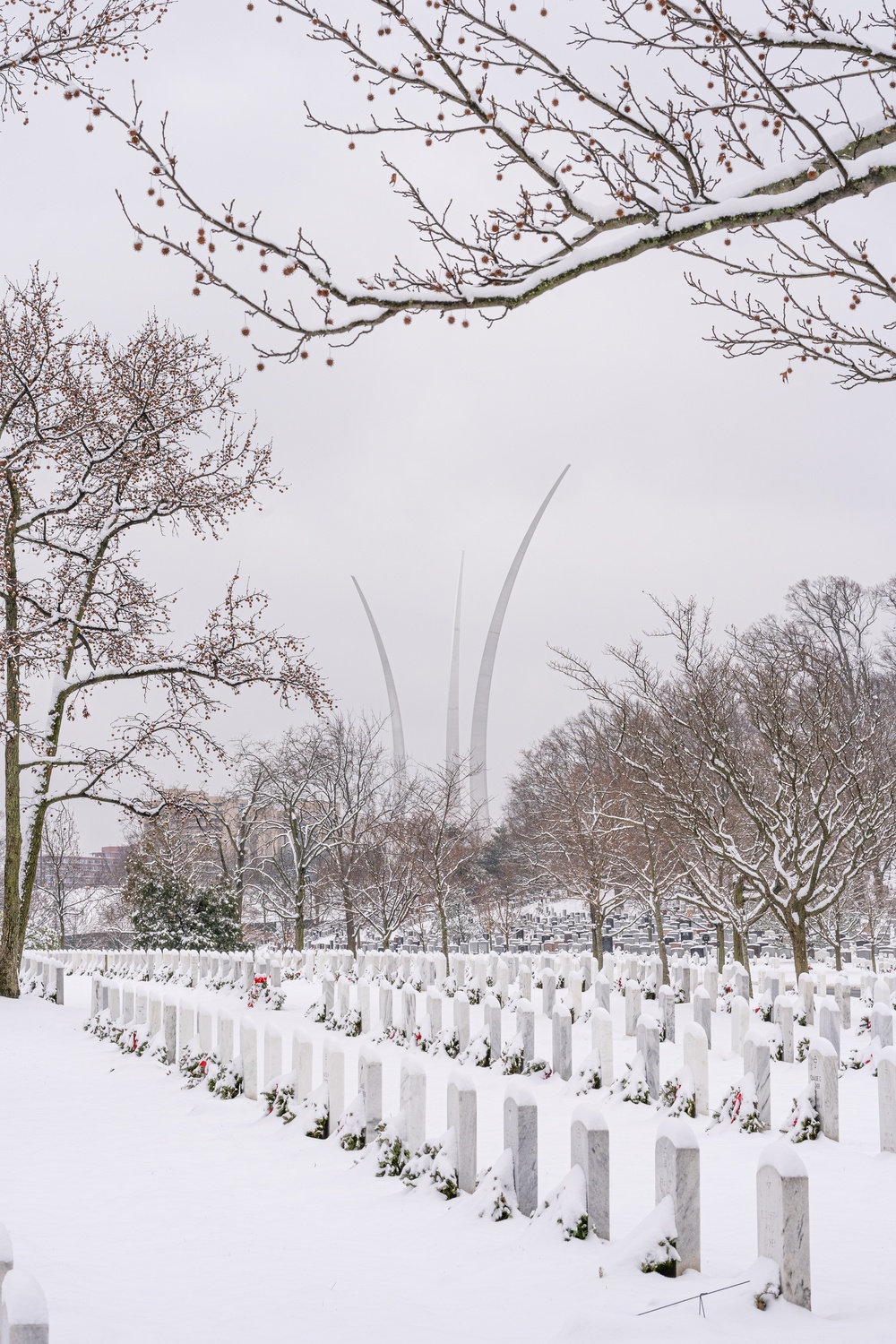 First Snow in 2024 at ANC