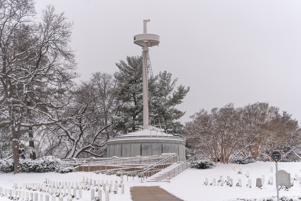 First Snow in 2024 at ANC