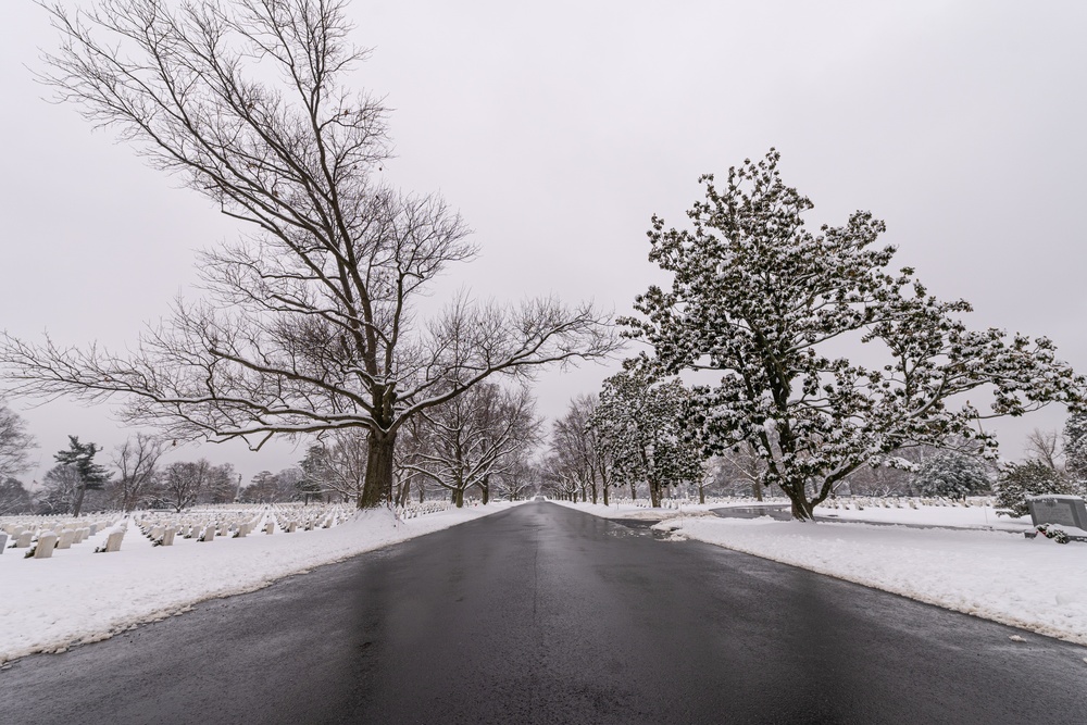 First Snow in 2024 at ANC