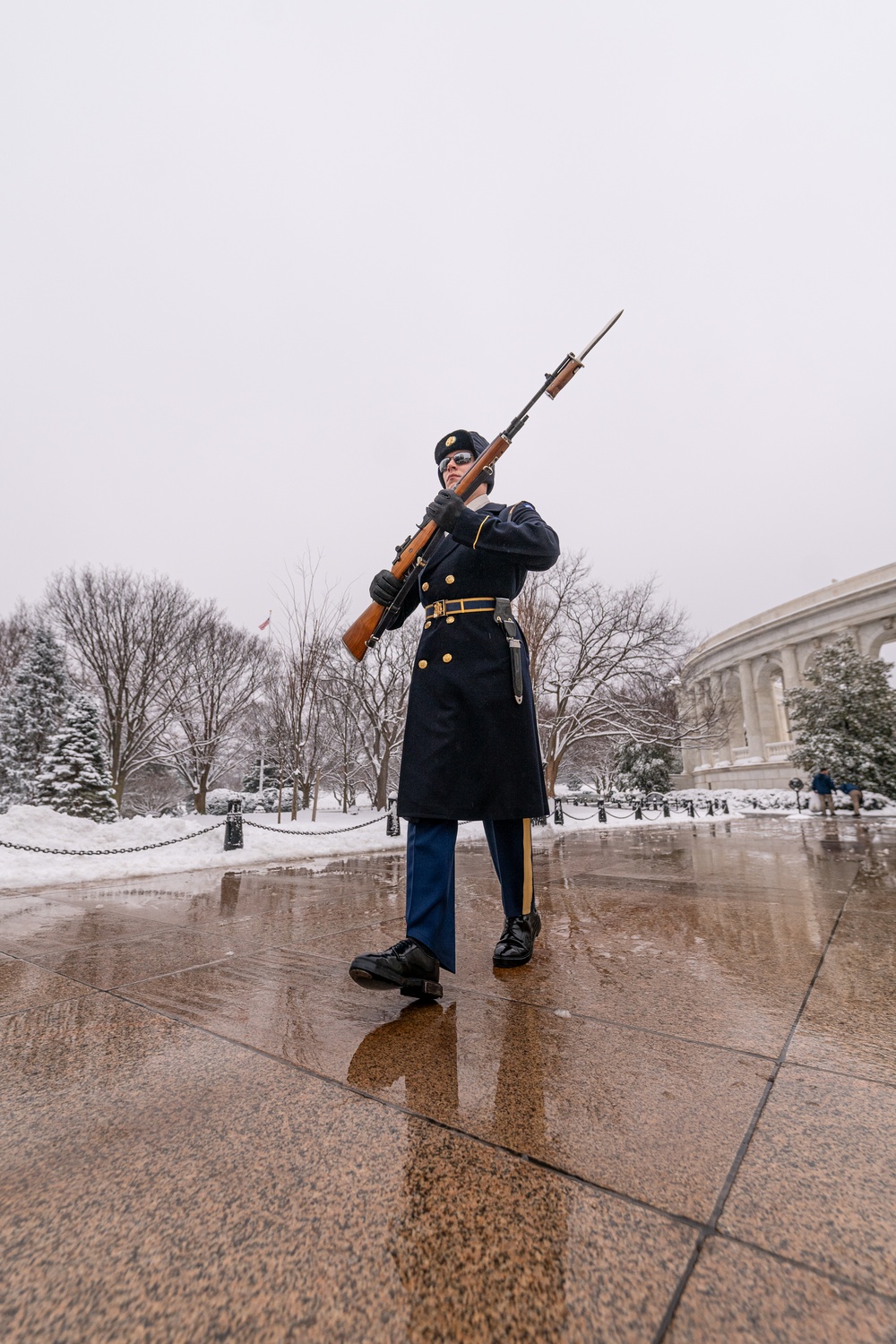 First Snow in 2024 at ANC