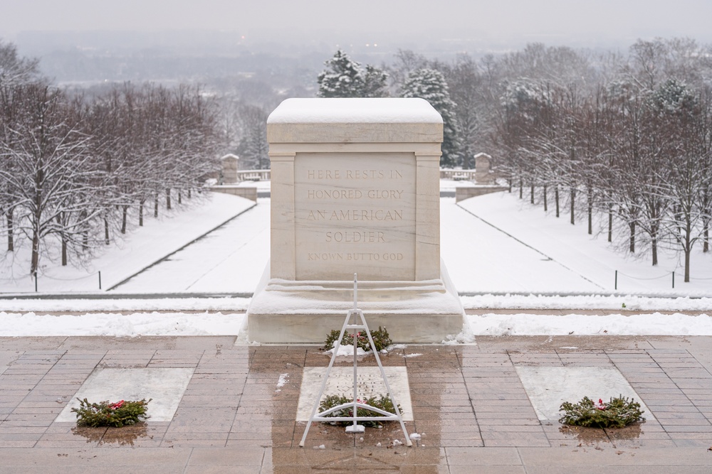 First Snow in 2024 at ANC