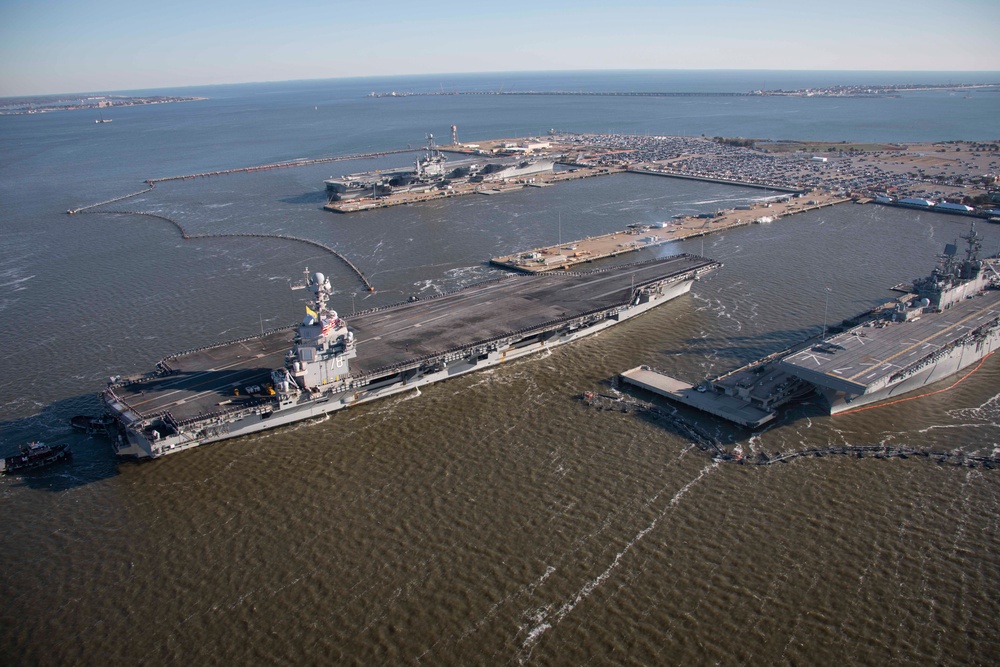 USS Gerald R. Ford Returns to Naval Station Norfolk