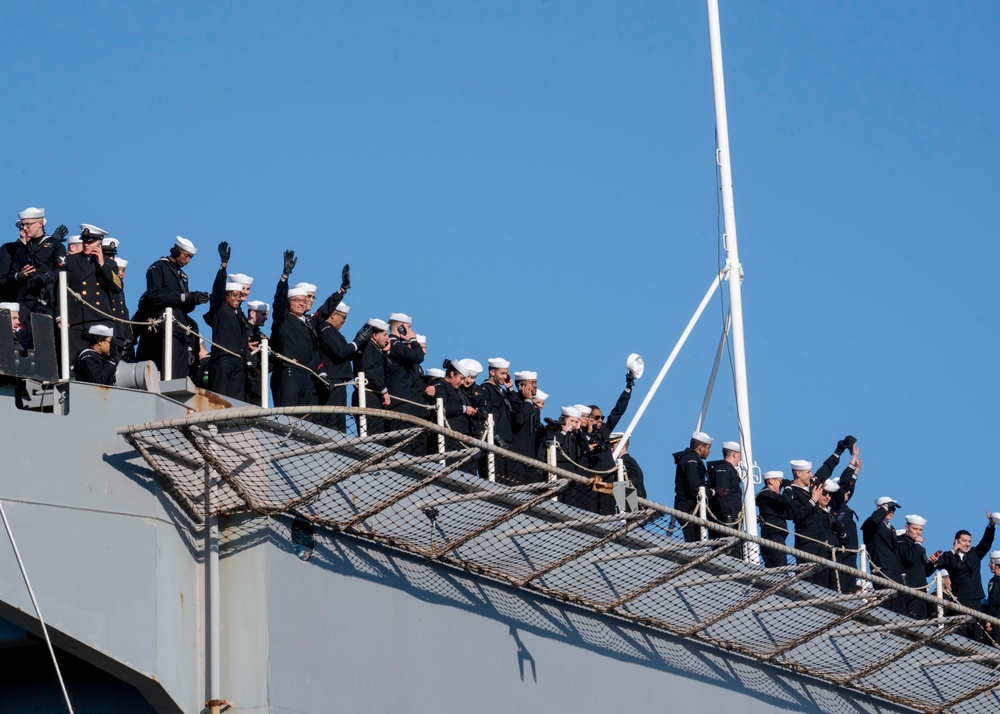 USS Gerald R. Ford returns from deployment