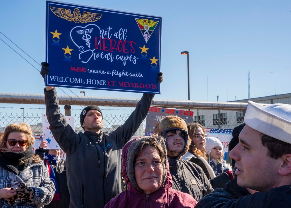 USS Gerald R. Ford returns from deployment