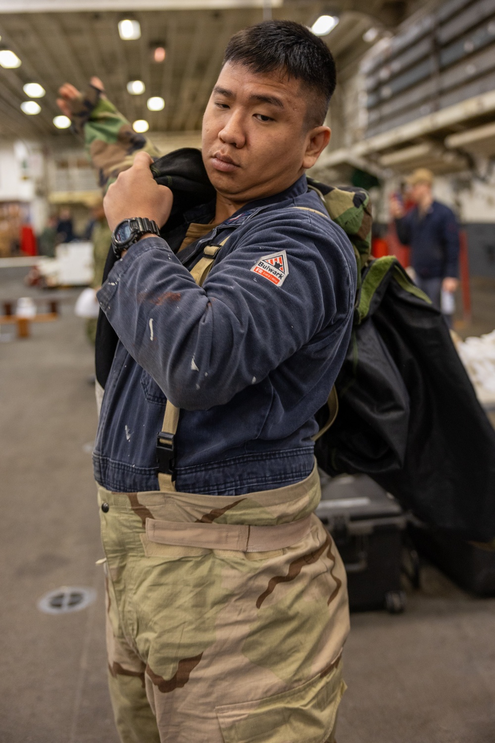 Wasp Sailors Conduct CBR Fit Test
