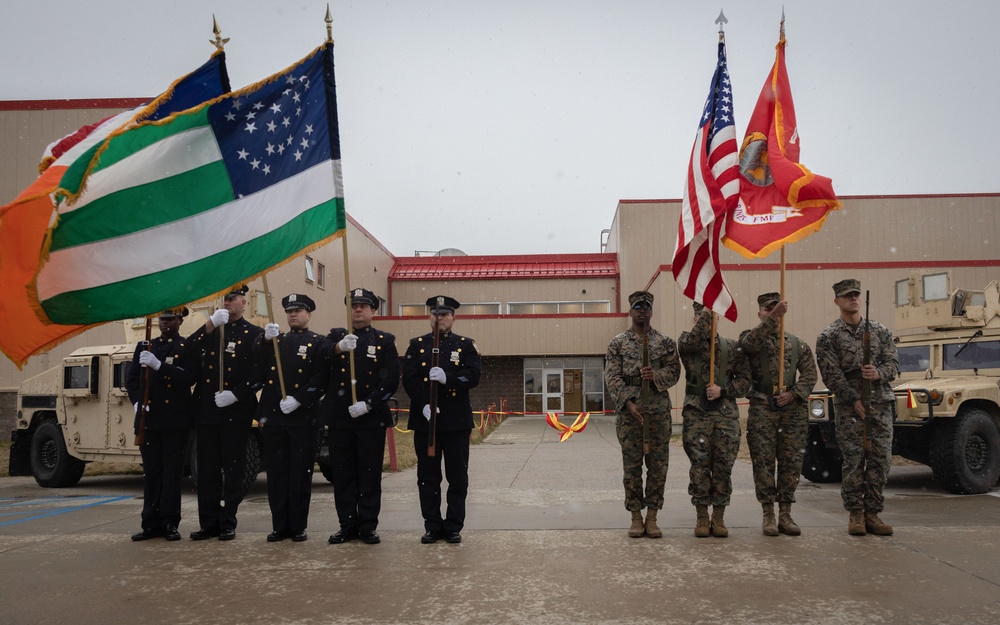 Ribbon cutting for Brooklyn’s new Marine Reservist Home Training Center with Community Collaboration