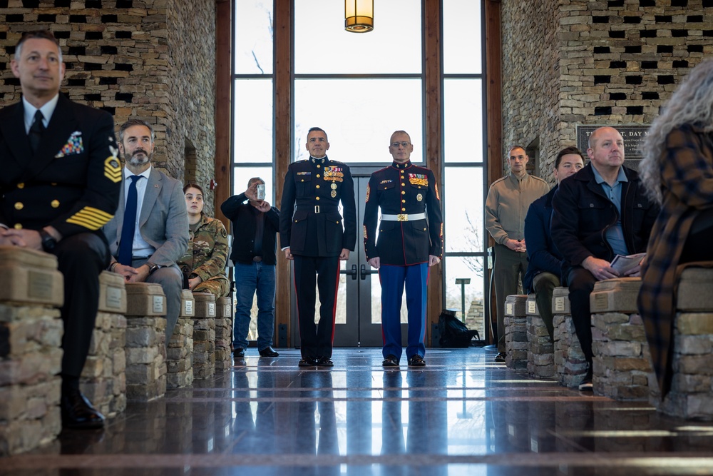 Blacksville native, Master Gunnery Sgt. Todd Kirby, retirement ceremony at the Semper Fidelis Chapel