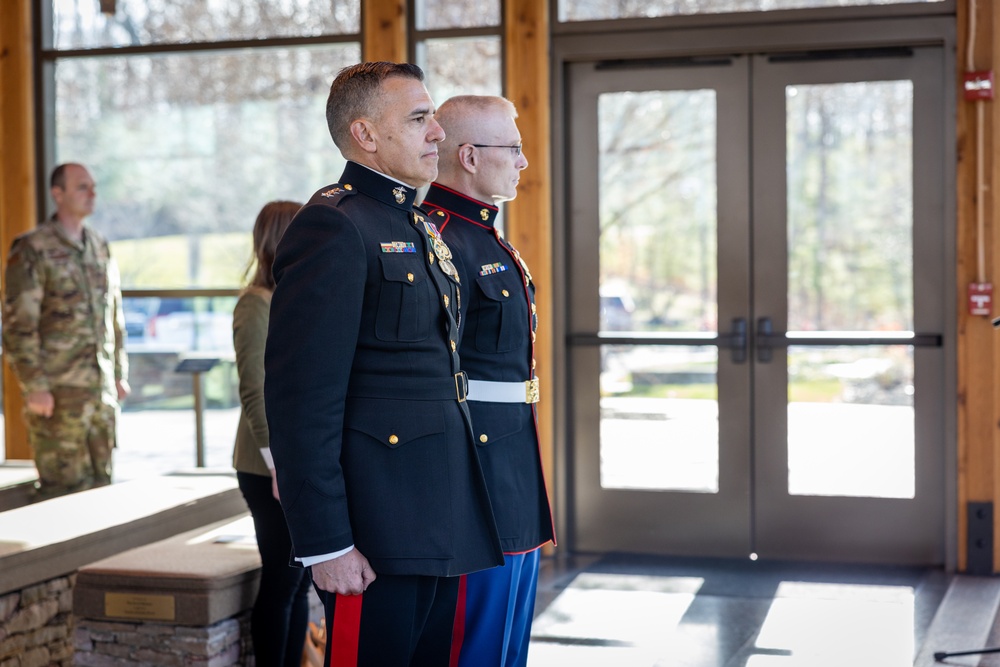 Blacksville native, Master Gunnery Sgt. Todd Kirby, retirement ceremony at the Semper Fidelis Chapel