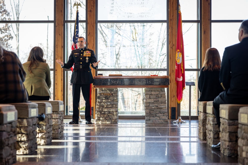 Blacksville native, Master Gunnery Sgt. Todd Kirby, retirement ceremony at the Semper Fidelis Chapel