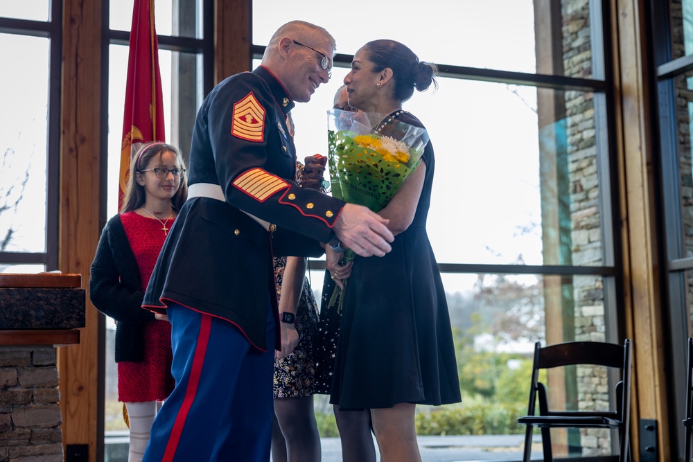 Blacksville native, Master Gunnery Sgt. Todd Kirby, retirement ceremony at the Semper Fidelis Chapel