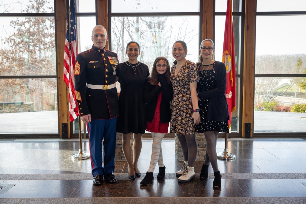 Blacksville native, Master Gunnery Sgt. Todd Kirby, retirement ceremony at the Semper Fidelis Chapel