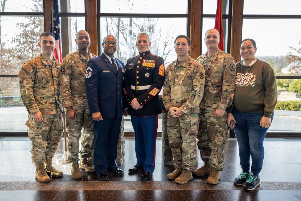 Blacksville native, Master Gunnery Sgt. Todd Kirby, retirement ceremony at the Semper Fidelis Chapel