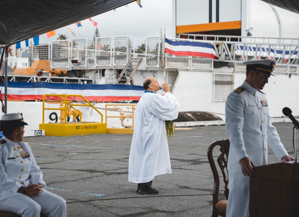 U.S. Coast Guard Cutter Harriet Lane change of home port ceremony