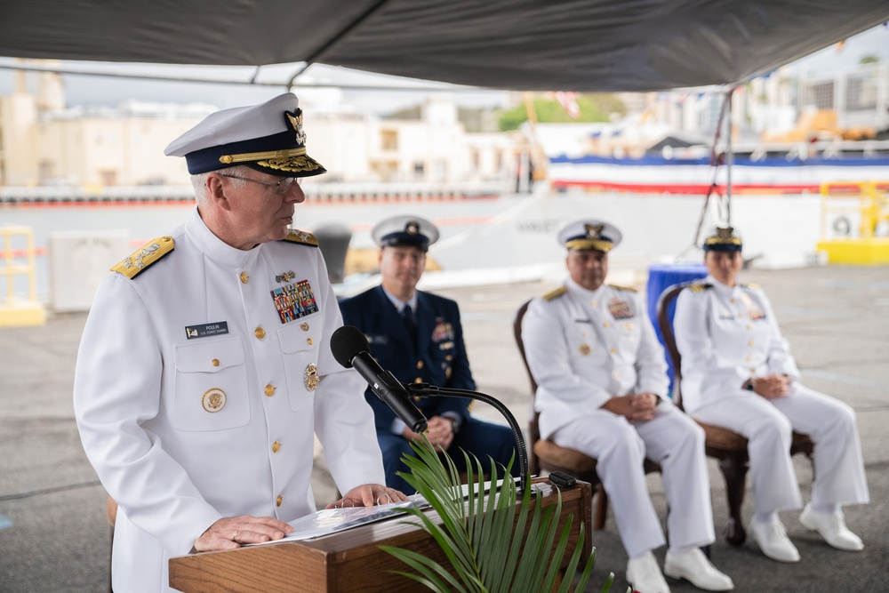 U.S. Coast Guard Cutter Harriet Lane change of home port ceremony