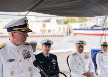U.S. Coast Guard Cutter Harriet Lane change of home port ceremony
