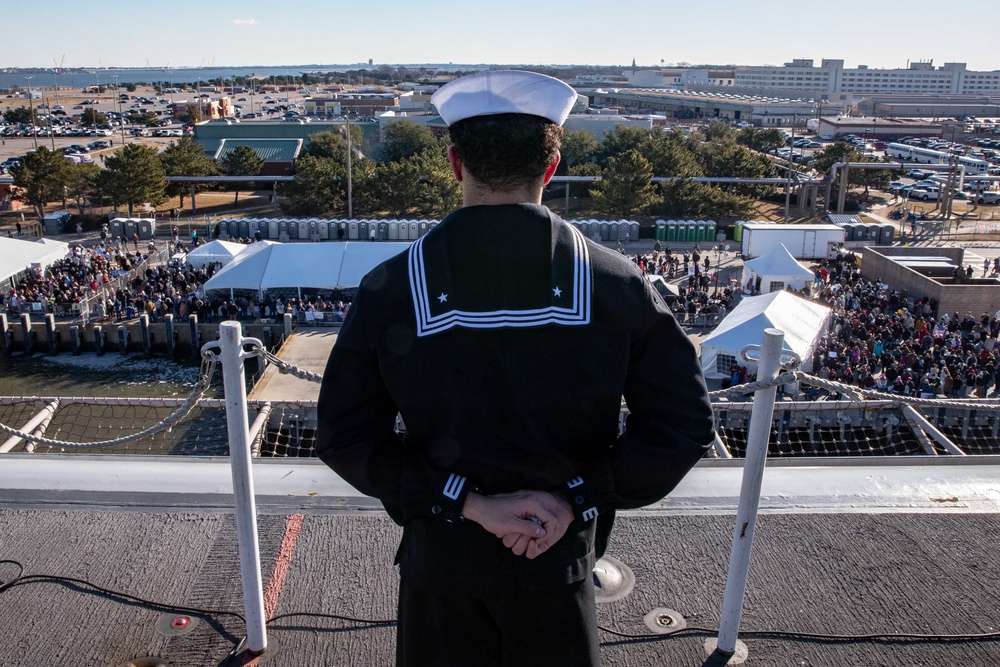 USS Gerald R. Ford (CVN 78) Returns To Homeport