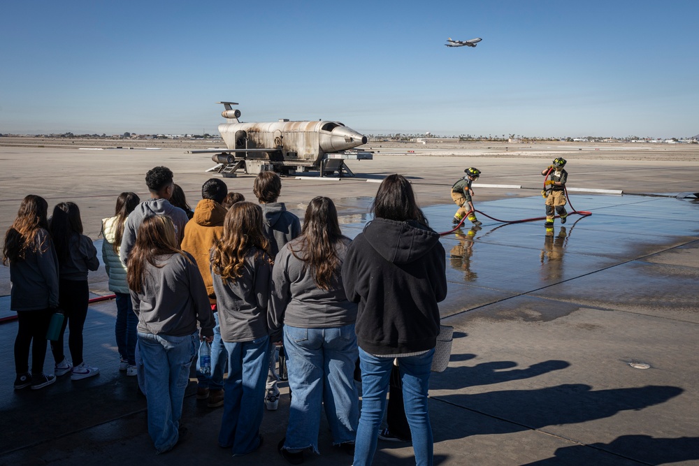 Castle Dome Middle School visits MCAS Yuma