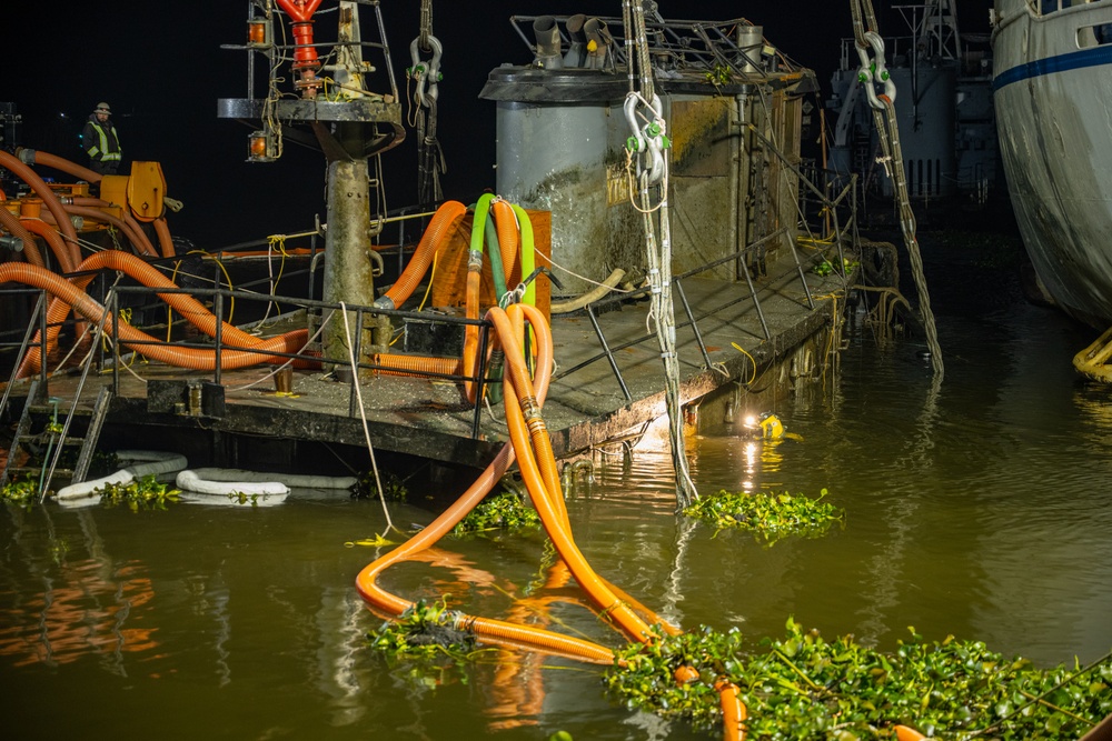 Tug Mazapeta raised out of San Juaquin River Delta