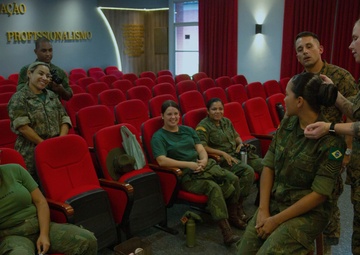 U.S. and Brazilian Marines meet to discuss integration of Brazilian male and female recruits