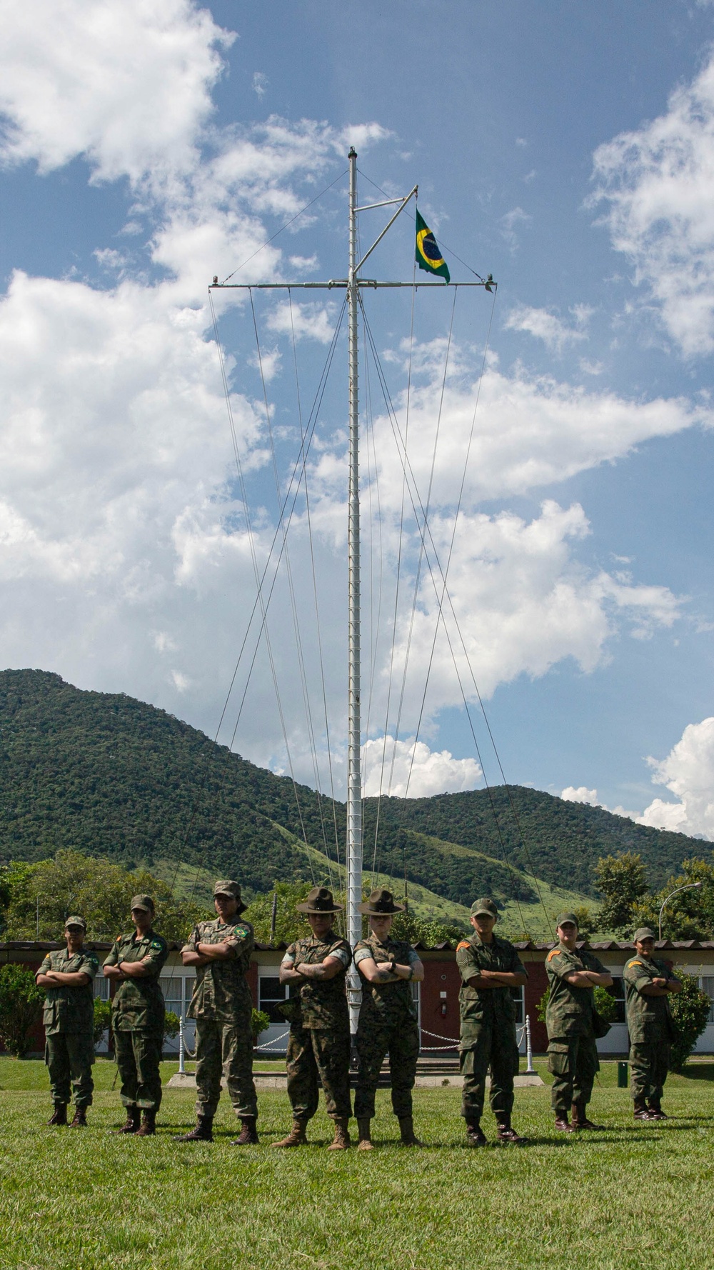 U.S. Marines inspect Brazilian Marine Corps recruit facilities during U.S. Marine Corps Forces, South’s Brazilian Recruit Assessment