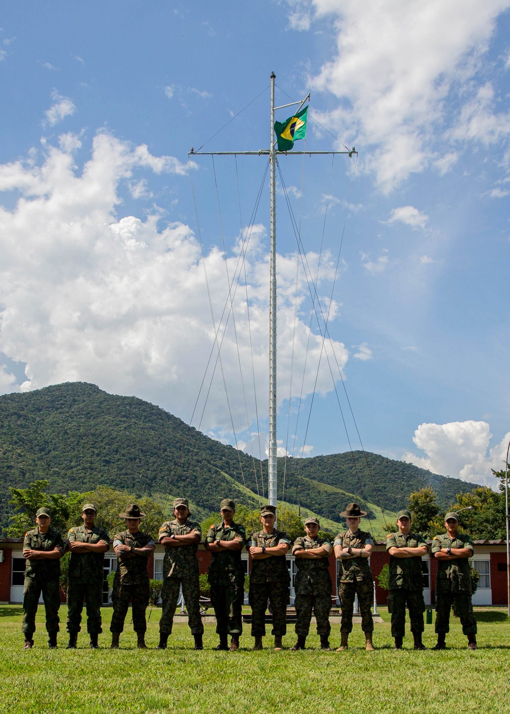 U.S. Marines inspect Brazilian Marine Corps recruit facilities during U.S. Marine Corps Forces, South’s Brazilian Recruit Assessment