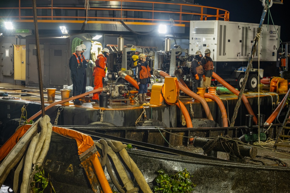 Tug Mazapeta raised out of San Juaquin River Delta