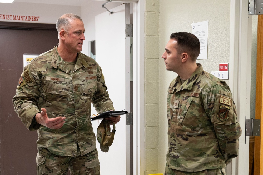 New 11th AF command chief tours the 3rd Wing