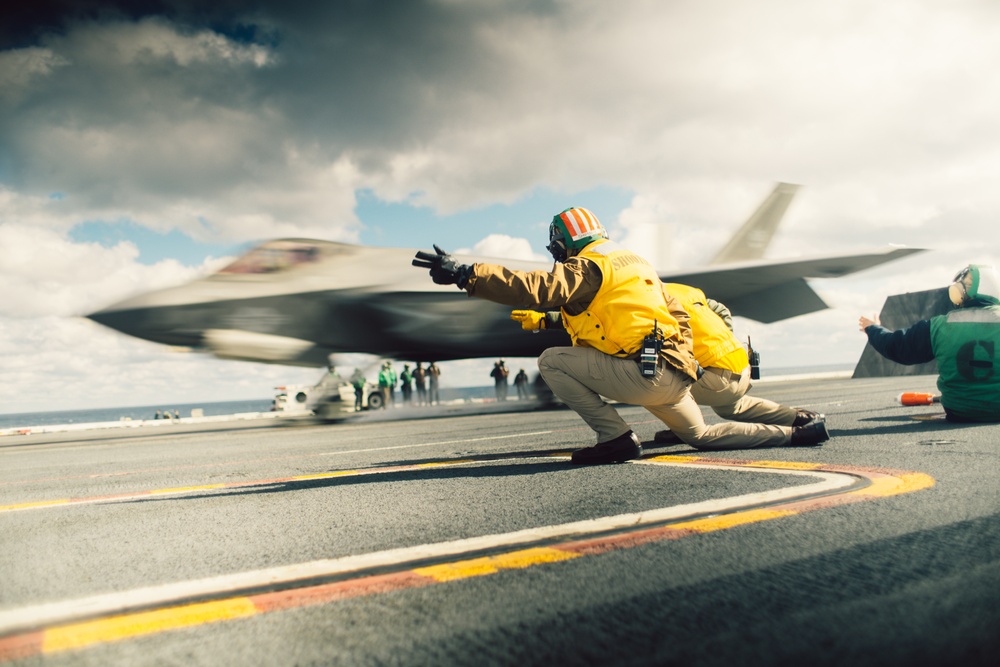 Shooters Launch an F-35C Lightning II