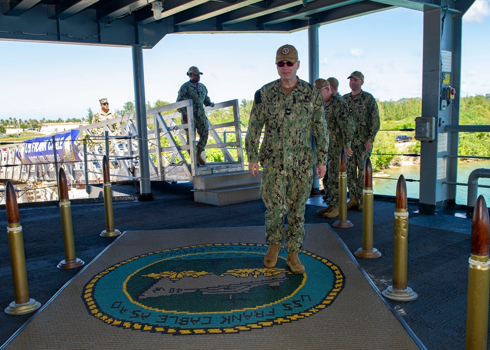 CNIC Force Chaplain Visits Frank Cable