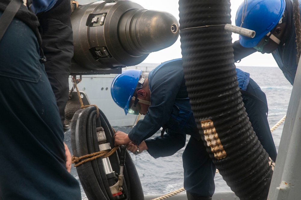 Sailors Conduct Replenishment-at-Sea with USNS John Ericsson