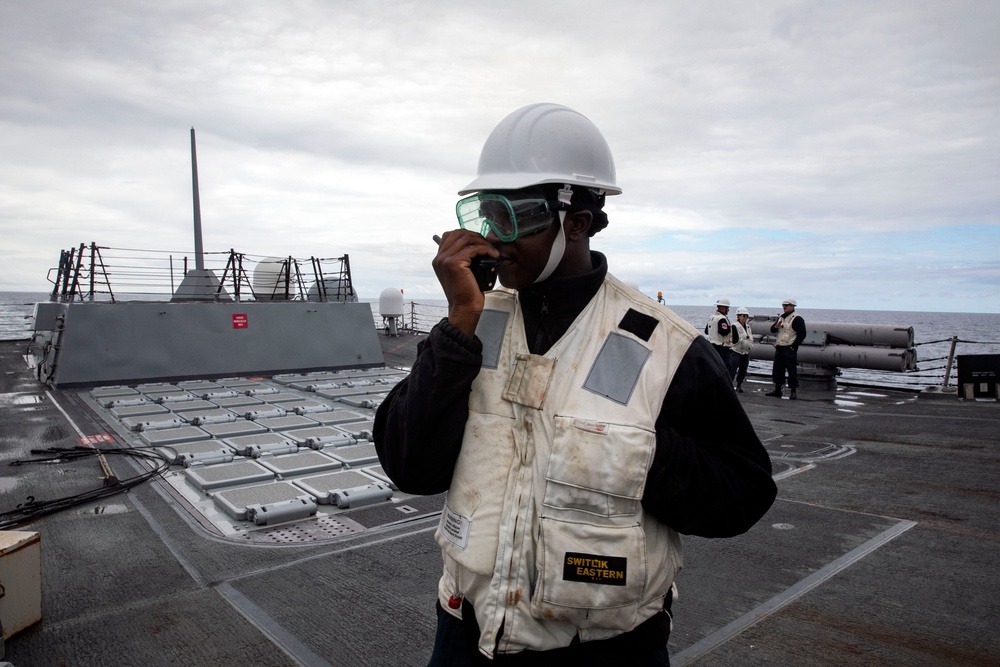 Sailors Conduct Replenishment-at-Sea with USNS John Ericsson