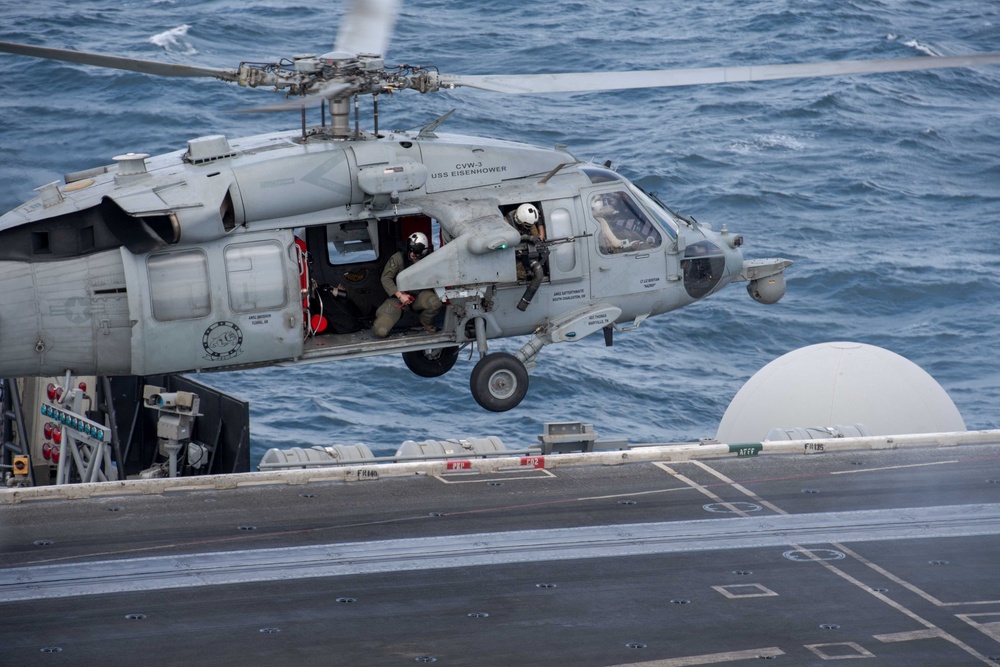 USS Dwight D. Eisenhower (CVN 69) Conducts Flight Operations in the Gulf of Aden