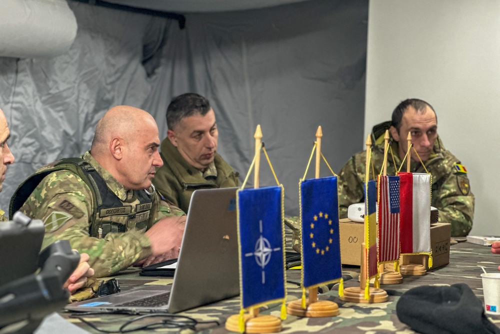 Romanian Artillery Brigade fires HIMARS alongside NATO Allies