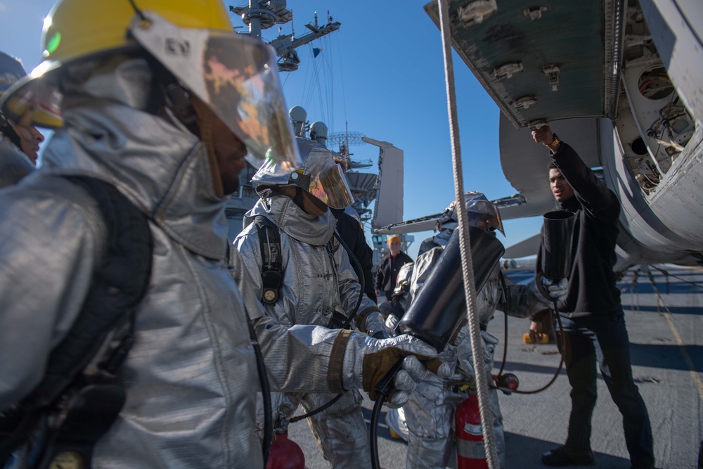 Truman is currently conducting a fast cruise, where the crew is simulating being at sea to test equipment, run emergency drills, and stand underway watches while pier side at Naval Station Norfolk