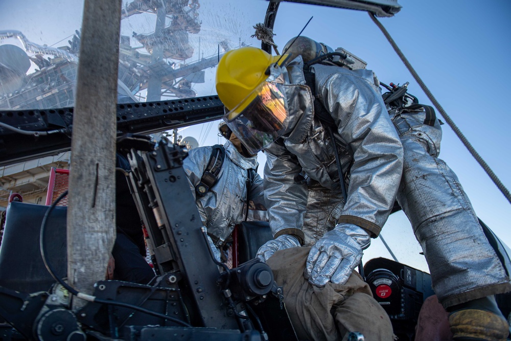 Truman is currently conducting a fast cruise, where the crew is simulating being at sea to test equipment, run emergency drills, and stand underway watches while pier side at Naval Station Norfolk